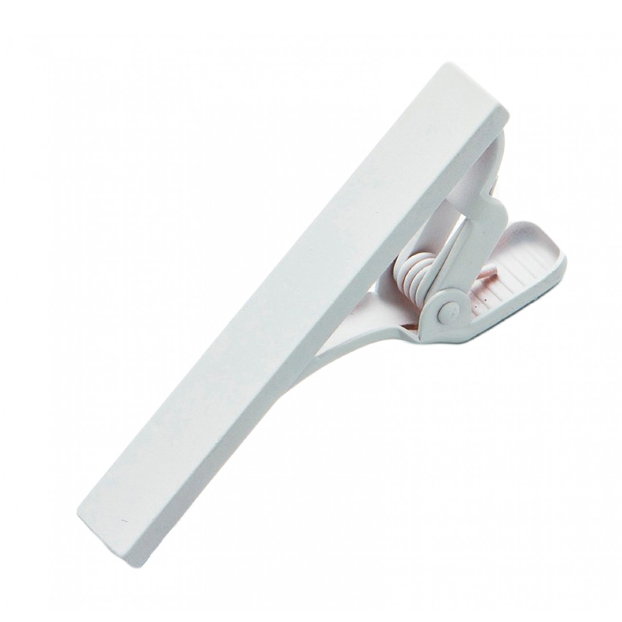 Κλιπ Γραβάτας Λευκό Ματ 4cm - 2472