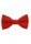 Χειροποίητο Μονόχρωμο Διπλό Ανδρικό Παπιγιόν Κόκκινο Με Ρίγες - 3675