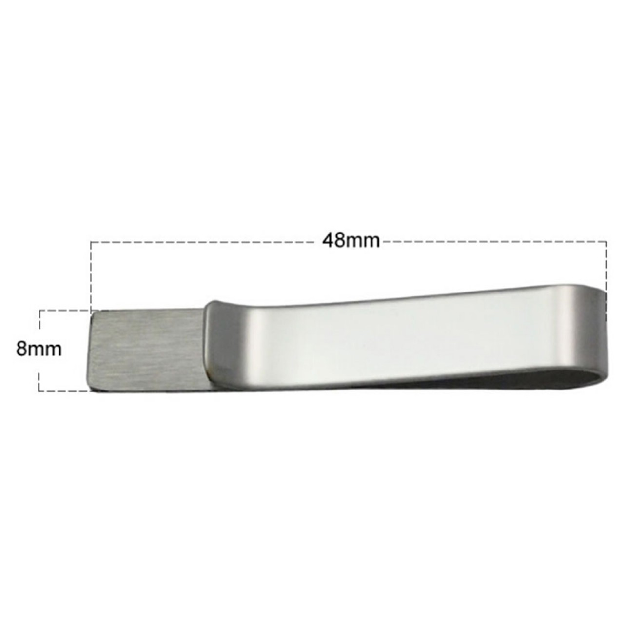 Κλιπ Συνδετήρας Γραβάτας Ασημί 4.3cm - 2193