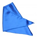 Σατέν Φουλάρι Μαντήλι Παρέλασης Τρίγωνο 90cm x 35cm Μπλε