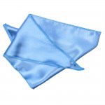 Σατέν Φουλάρι Μαντήλι Παρέλασης Τρίγωνο Γαλάζιο  Σιέλ