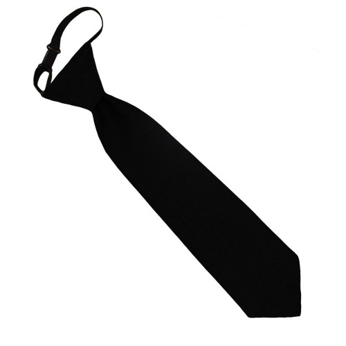 Χειροποίητη Μαύρη Λινή Παιδική Γραβάτα 29cm