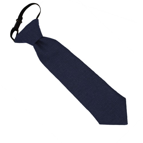 Χειροποίητη Παιδική Λινή Blue Navy Γραβάτα 29cm