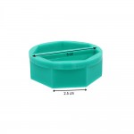 Πράσινο Πλαστικό Κουπ Πατ Σε Σχήμα Επτάγωνο 60mm