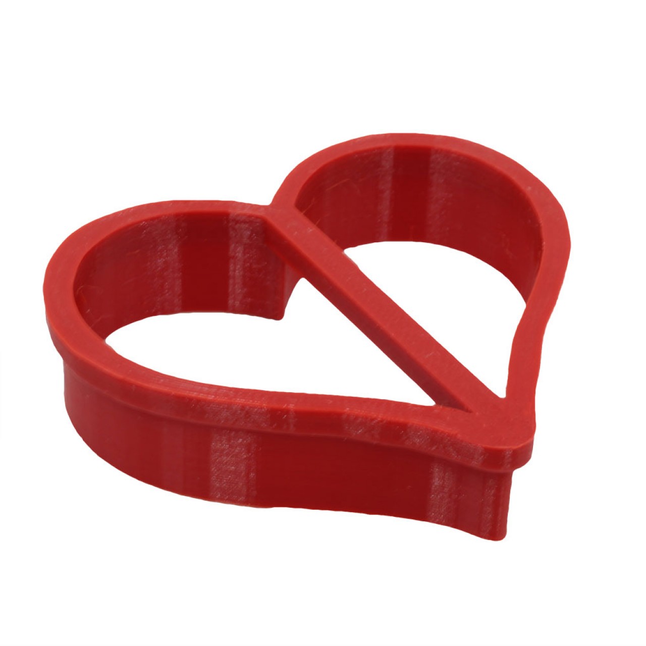Κόκκινο Πλαστικό Κουπ Πατ Σε Σχήμα Καρδιάς 78 x 70mm