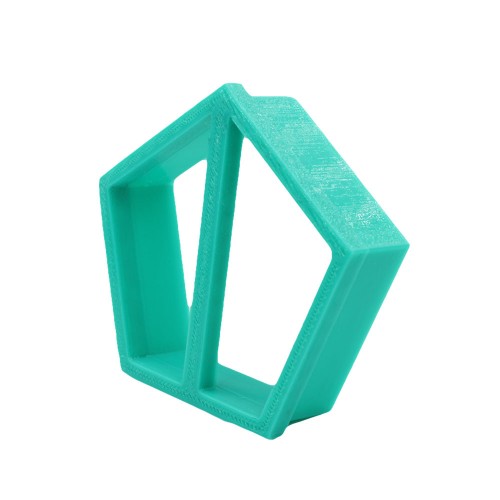 Πράσινο Πλαστικό Κουπ Πατ Σε Σχήμα Πεντάγωνο 70x67mm