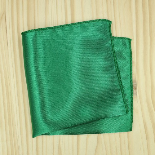 Χειροποίητο Σατέν Ποσέτ Μαντήλι Σακακιού Κουστουμιού Χρώμα Πράσινο