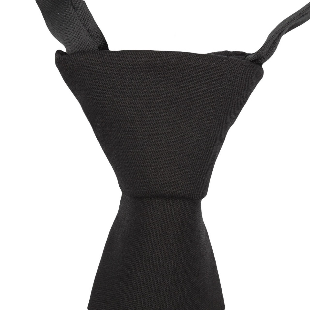 Χειροποίητη Νεανική Ανδρική Γραβάτα 6cm- Ματ Μαύρη Με Έτοιμο Κόμπο